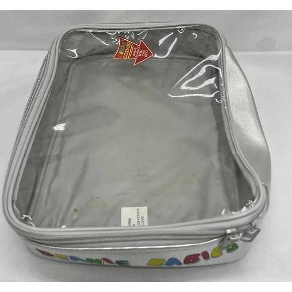 Ty Beanie Babies Silver Official Club Bag carrying Case 9”x 10” zip up lunchbox - Picture 13 of 16
